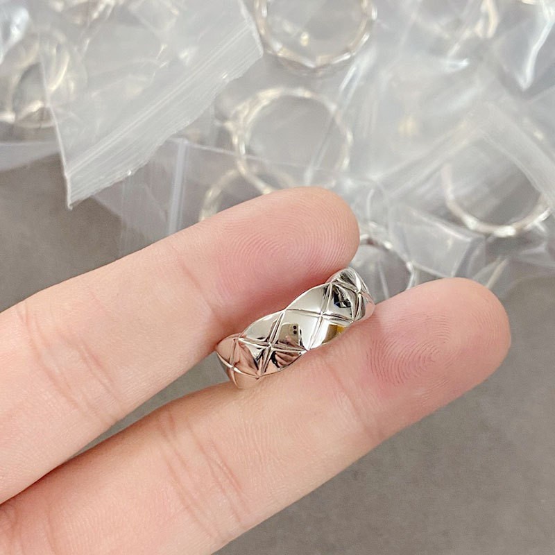 Nhẫn Đôi Thiết Kế Thánh Giá Đính Kim Cương Giả Màu Vàng Hồng Thời Trang