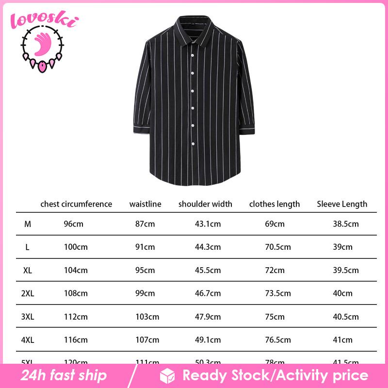 [Lovoski] Áo Sơ Mi Đi Biển Hawaiian Cài Nút Xuống Phong Cách Trang Trọng Cho Nam