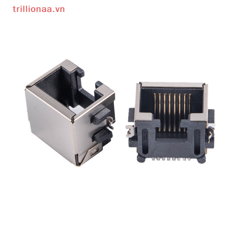 10 Đầu Nối Dây Mạng Lan RJ45 SMT SMD 8P8C 8.6