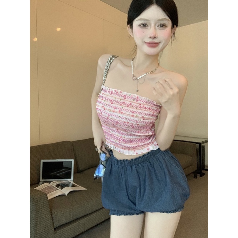 Áo Ống Màu Sắc Tương Phản Thời Trang Cho Nữ