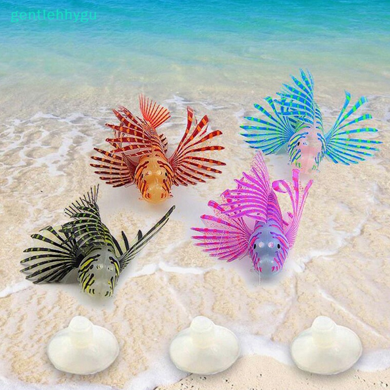 Cá Sư Tử Phát Quang Bằng Silicone Dùng Trang Trí Bể Cá