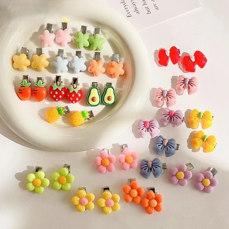 Set 10 Kẹp Tóc Hoạt Hình Dễ Thương Cho Bé Gái