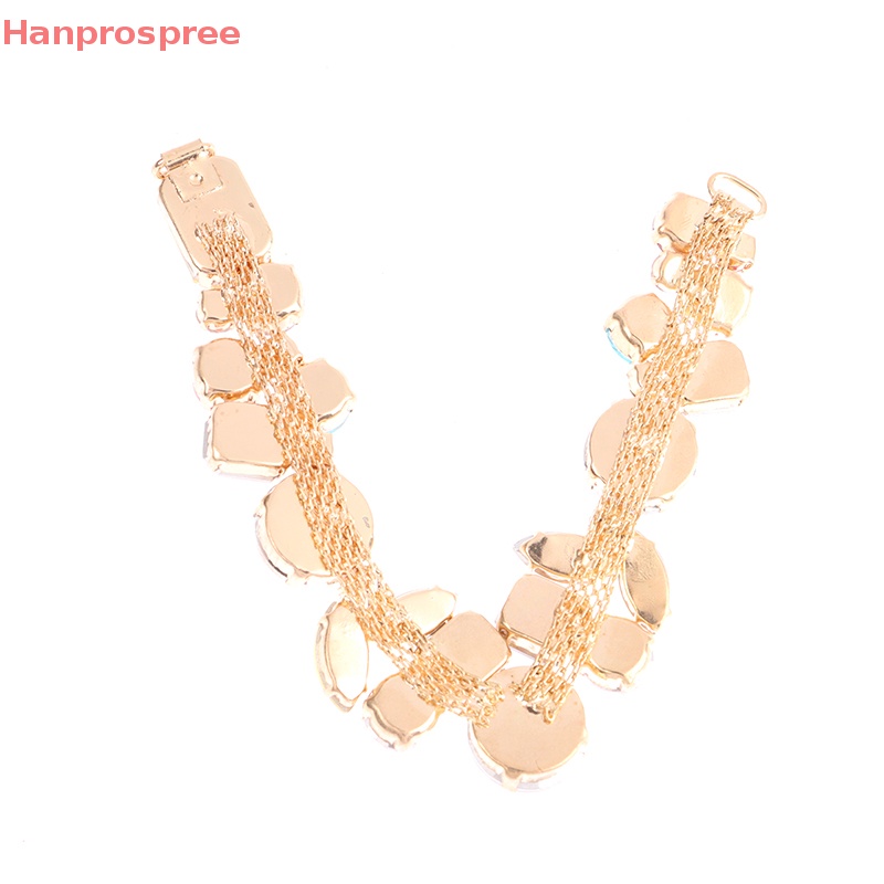 Hanprospree > 1 Cặp Dây Xích Nối Đính Đá Kim Cương Giả Trang Trí Dép Đi Biển May Vá DIY Cho Nữ