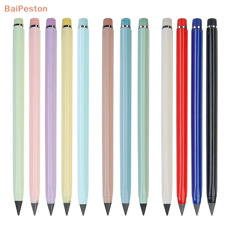 [BaiPeston] Bút Chì Nhựa Nhiều Màu Không Giới Hạn Vẽ Phác Thảo Nghệ Thuật Thiết Kế Paing Làm Quà Tặng Cho Học Sinh