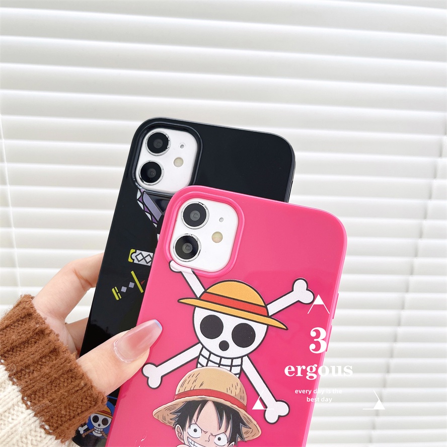 Ốp Điện Thoại TPU Mềm Họa Tiết ONE PIECE Cho IPhone 14 13 12 11 Pro Max SE2020 X XR Xs Max 7 8 6 6s Plus