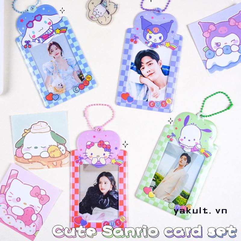 yakult Vỏ thẻ dễ thương Cinnamoroll Vỏ bảo vệ thẻ ID Kuromi Vỏ thẻ bữa ăn cho sinh viên
