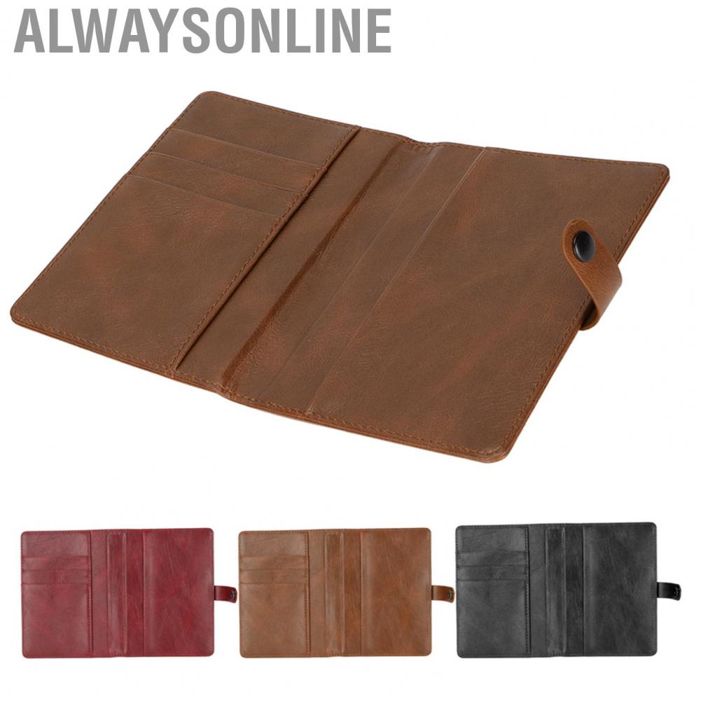 Alwaysonline Passport Holder PU Leather Multifunctional Large  Portable Wallet Cover for Business Trips and Travels hot sale