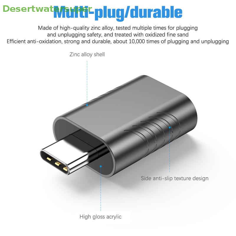 Đầu Chuyển Đổi USB 3.2 Type C Sang USB 3.2 Bằng Hợp Kim Kẽm Cho Điện Thoại Di Động