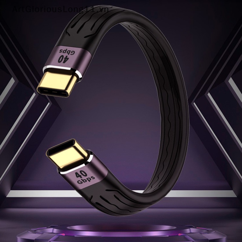 Dây Cáp ArtGloriousLong USB 4.0 Hai Đầu PD 100W 5A Sạc Nhanh USB C Sang Type C 40GB.