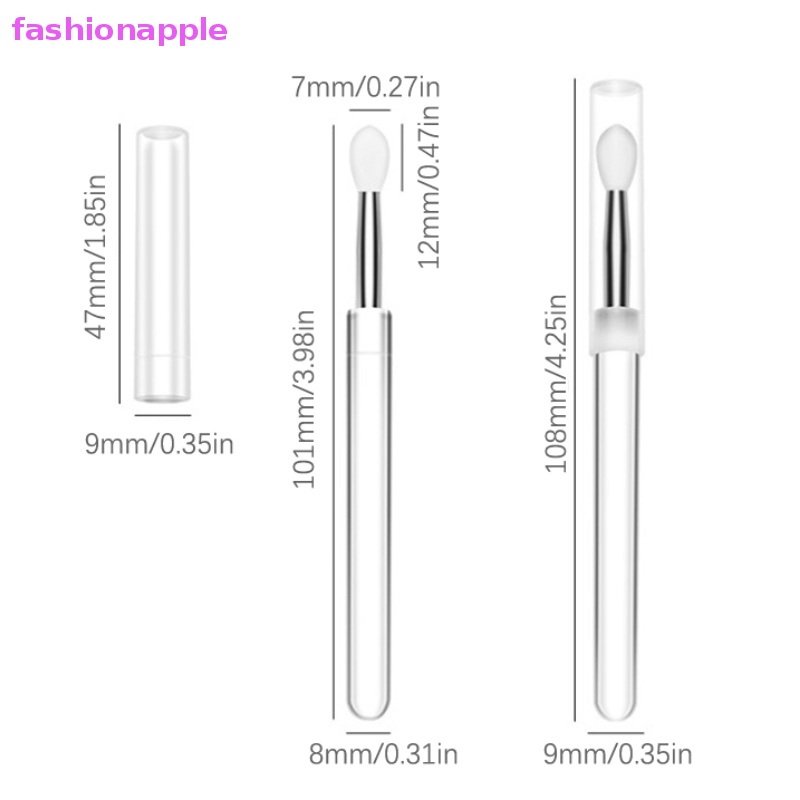 Cọ Tô Son Môi Bằng Silicone Kèm Nắp Đậy Chống Bụi