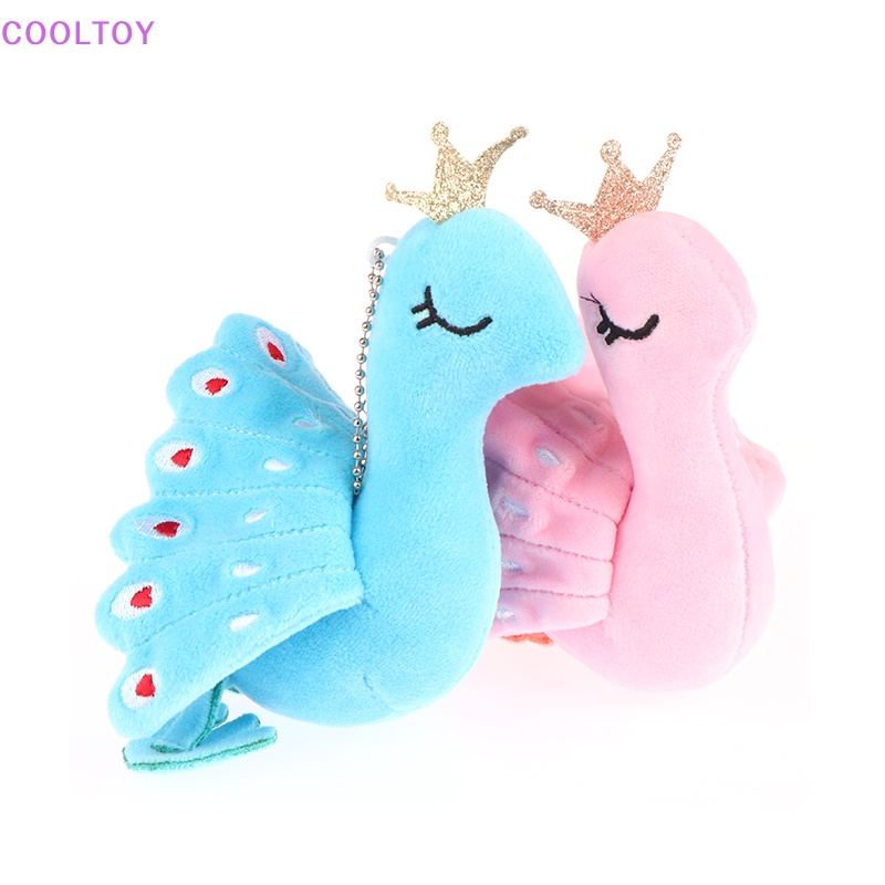 Móc Khóa Hình Con Công Hoạt Hình Nhồi Bông Đáng Yêu