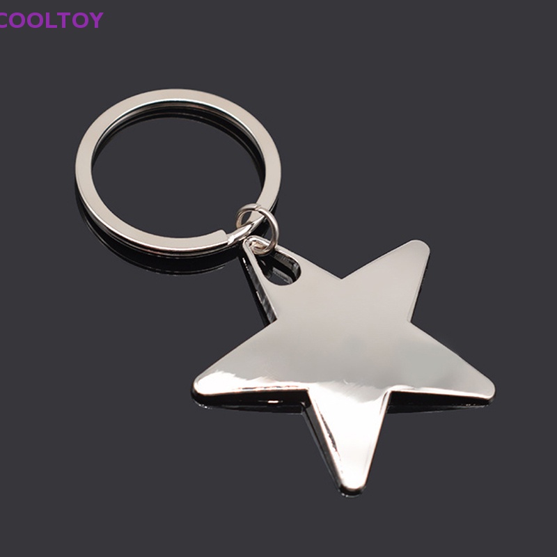 Móc Khóa Kim Loại Hình Ngôi Sao Năm Cánh Sáng Tạo