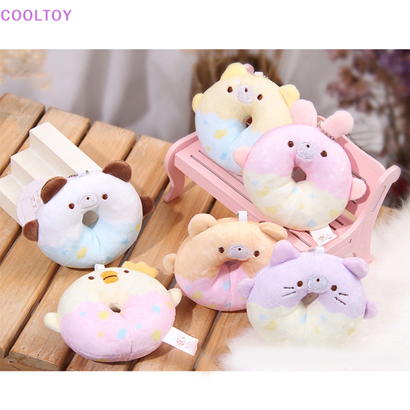 Cooltoy Đồ Chơi Nhồi Bông Hình Bánh Donut Mềm Mại Treo Chìa Khóa Trang Sức Cho Bé