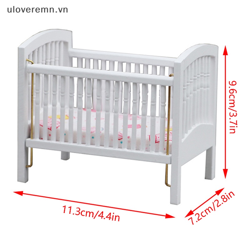 Giường Ngủ Mini Tỉ Lệ 1: 12 Dùng Để Trang Trí Nhà Búp Bê