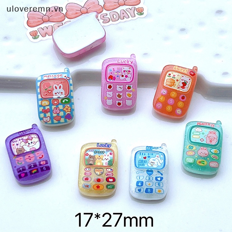 Uloveremn Set 10 Mô Hình Điện Thoại Mini Trang Trí Nhà Búp Bê