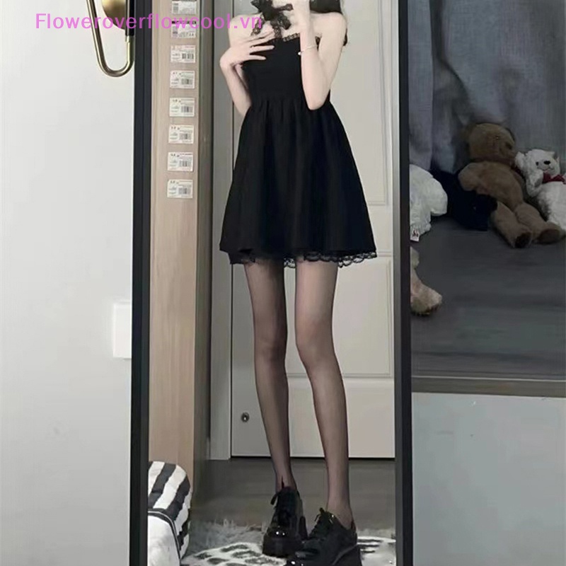 Fofc Đầm Hai Dây Màu Trơn Cột Dây Thời Trang Mùa Hè Cho Nữ