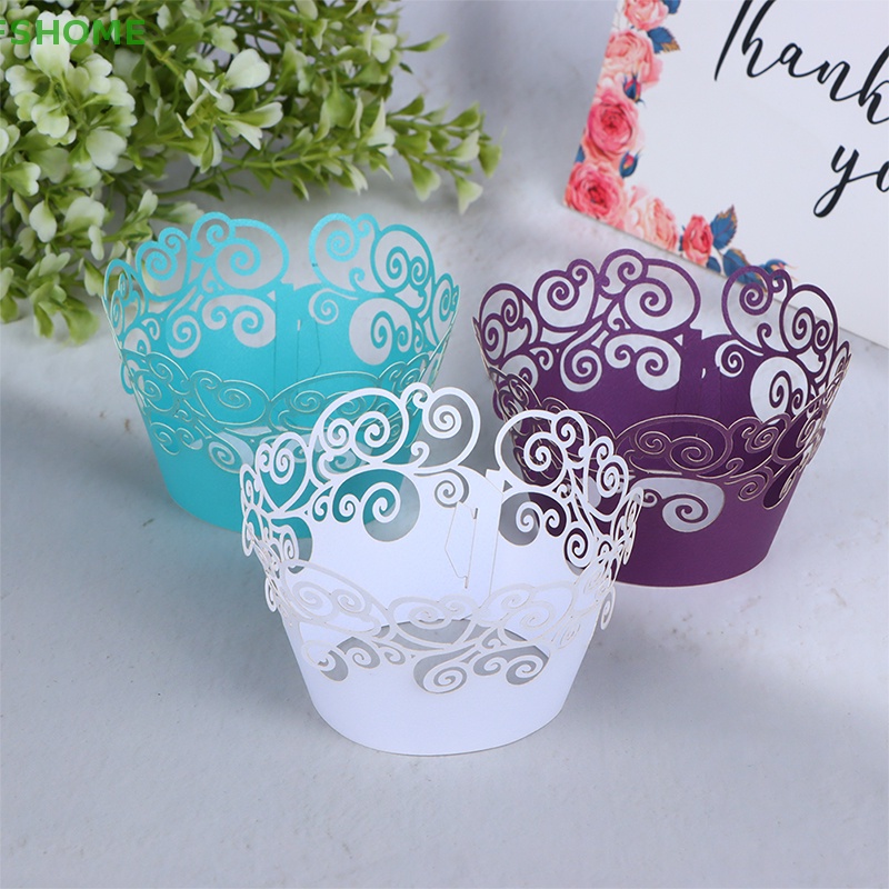 Set 50 Cốc Giấy Làm Bánh Cupcake Tiện Dụng Chất Lượng Cao Mới