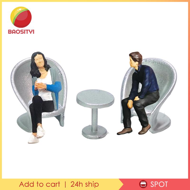 [Baosity1] Set 5 Mô Hình Người Tỉ Lệ 1 / 64 Trang Trí Phong Cảnh Bãi Biển