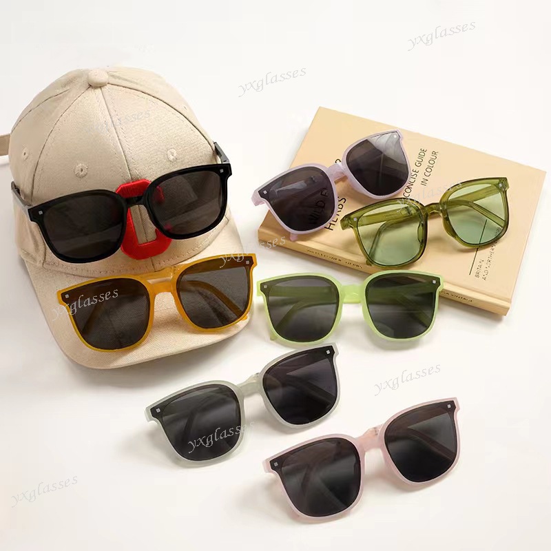 Kính Mát Gọng Vuông Nhiều Màu Sắc Chống Tia UV Thời Trang Hàn Quốc Cho Bé Trai Và Gái