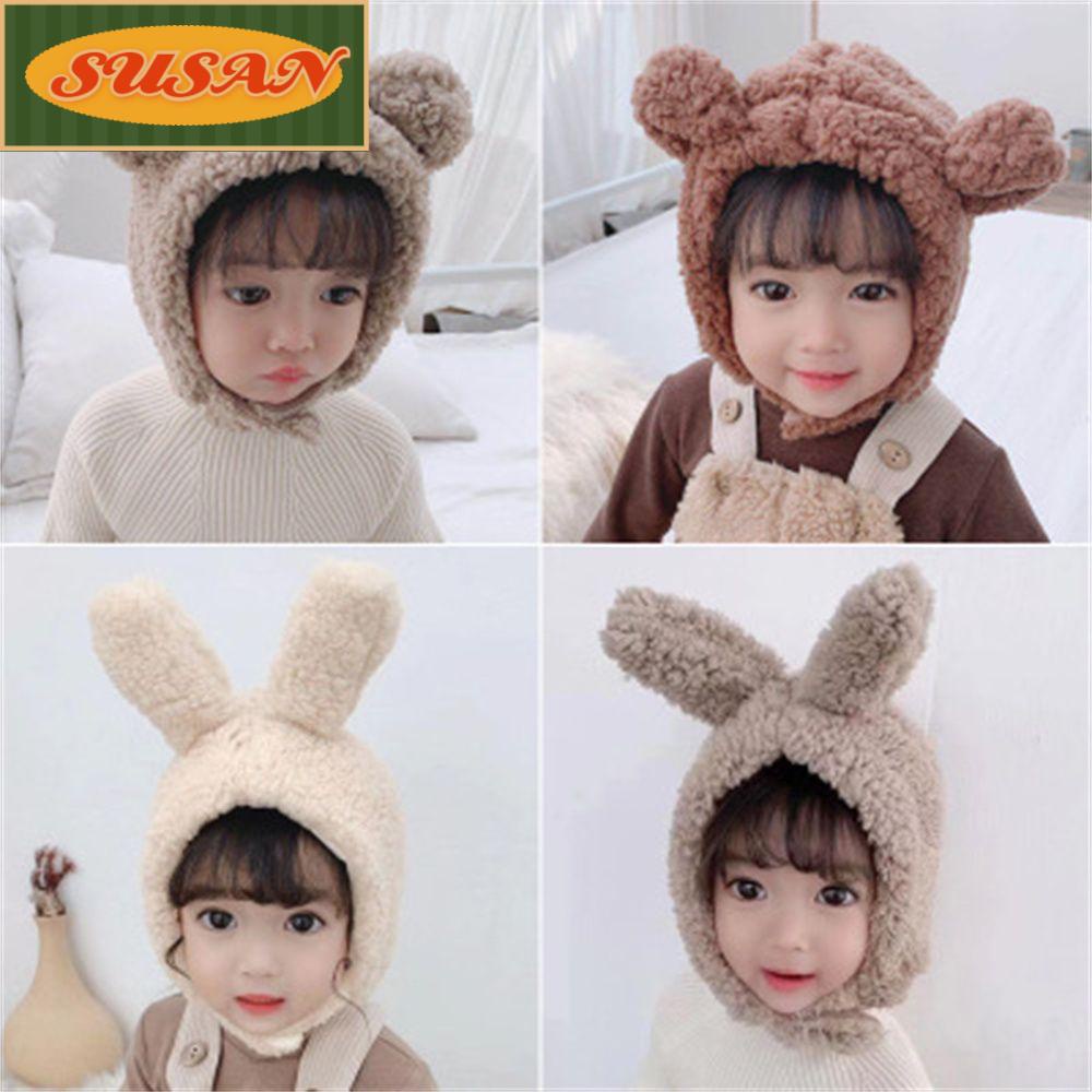 Mũ Giữ Ấm Tai Họa Tiết Hoạt Hình Cho Bé