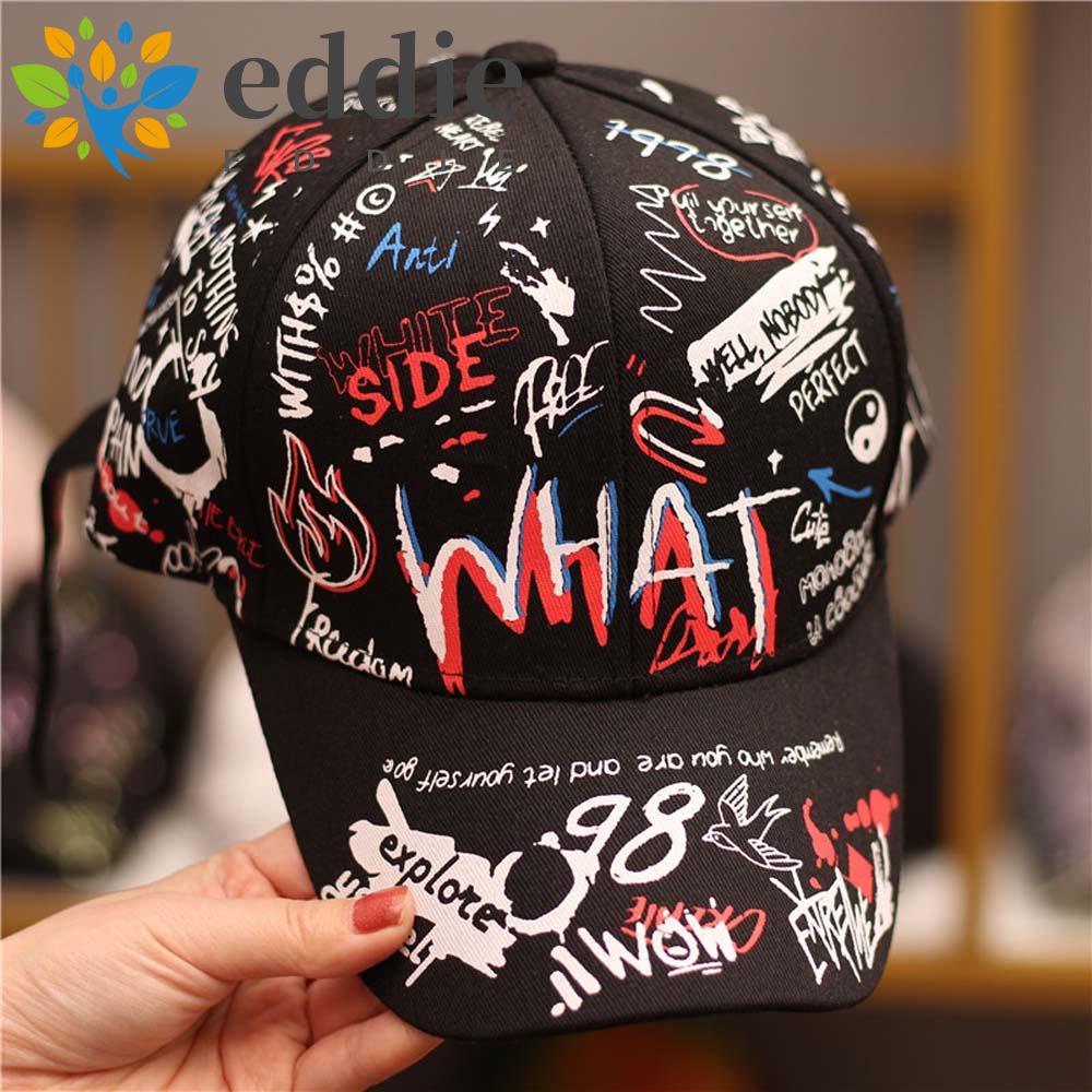 Mũ Lưỡi Trai Họa Tiết Graffiti 26EDIE Phong Cách Hiphop Cho Nữ