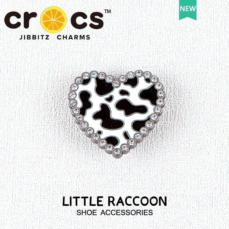 Khóa Kim Loại Hình Trái Tim Dễ Thương Trang Trí Giày Jibbitz crocs