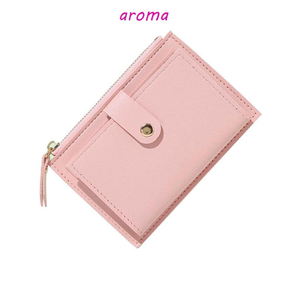 Ví Da PU Dáng Ngắn Mỏng Đựng Tiền / Thẻ Thời Trang Cho Nữ