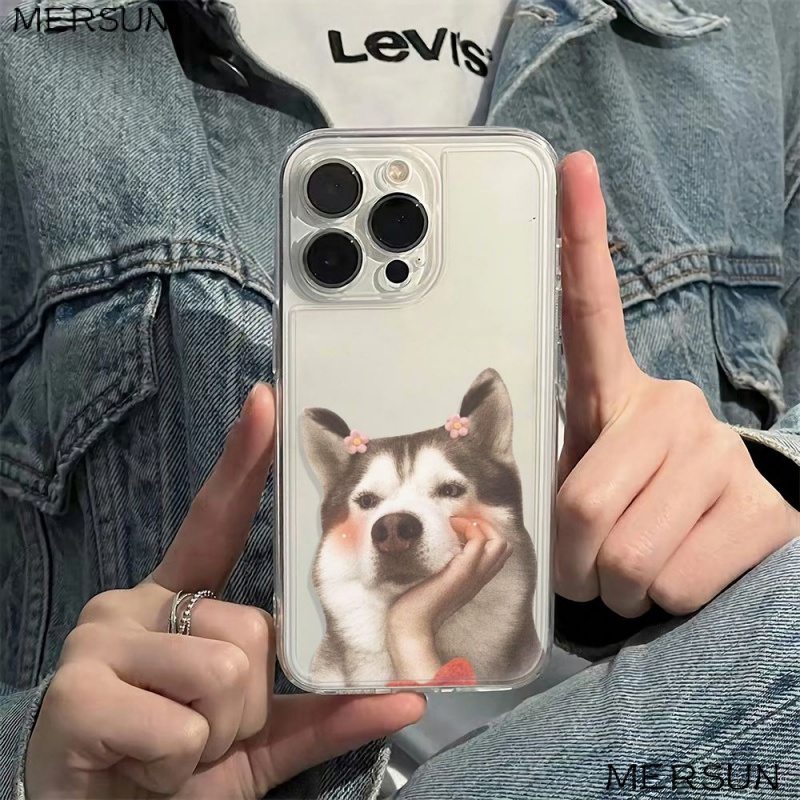 ✅Ốp Điện Thoại Mềm Chống Sốc In Hình Cún 6In LDAK Cho Apple Iphone 7811 plus 14Pro 1213 max