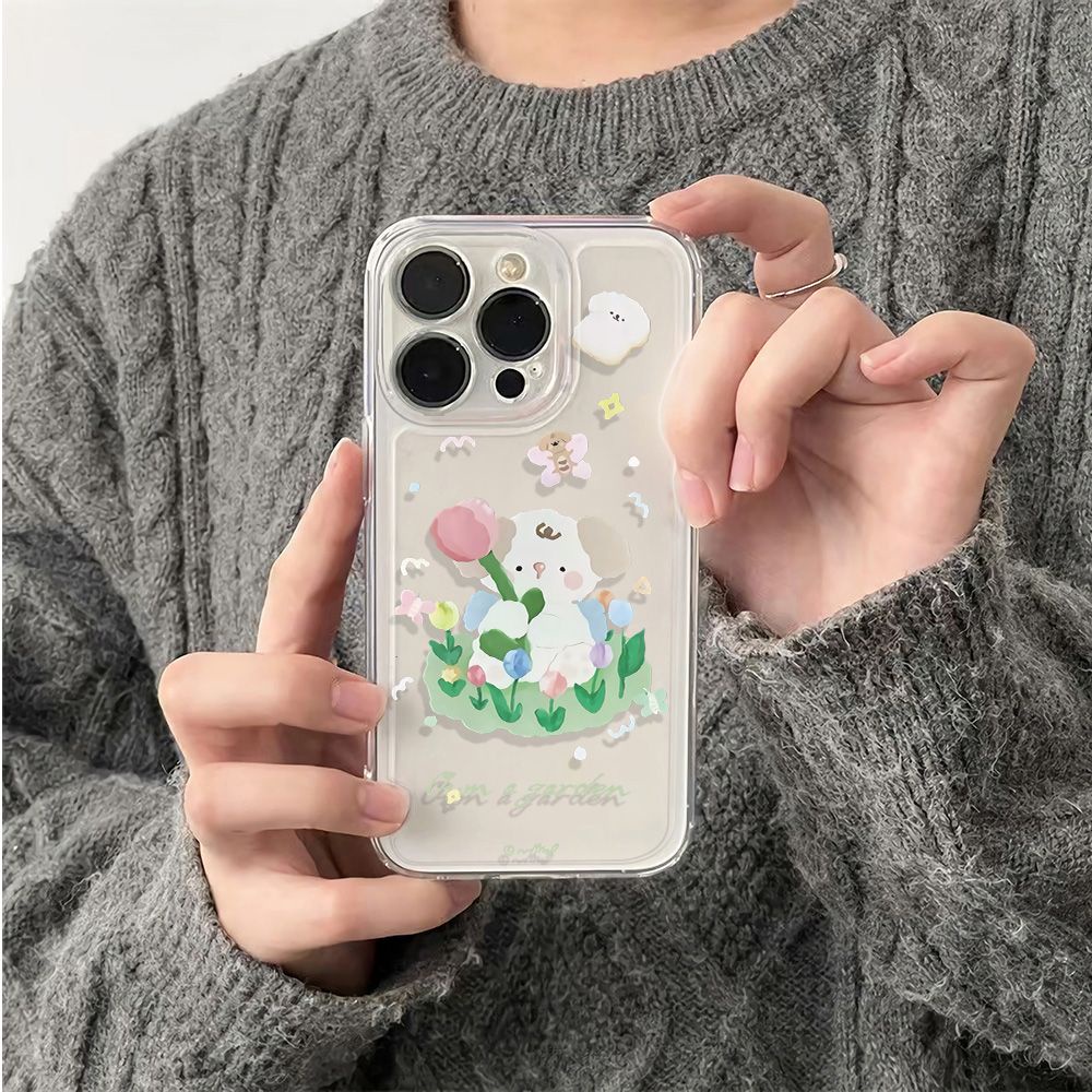 ✅Ốp Điện Thoại Dẻo Họa Tiết Chú Chó Dễ Thương Chống Sốc Cho iPhone1278 11 CY63 plus Nanhua 14pro Max136In