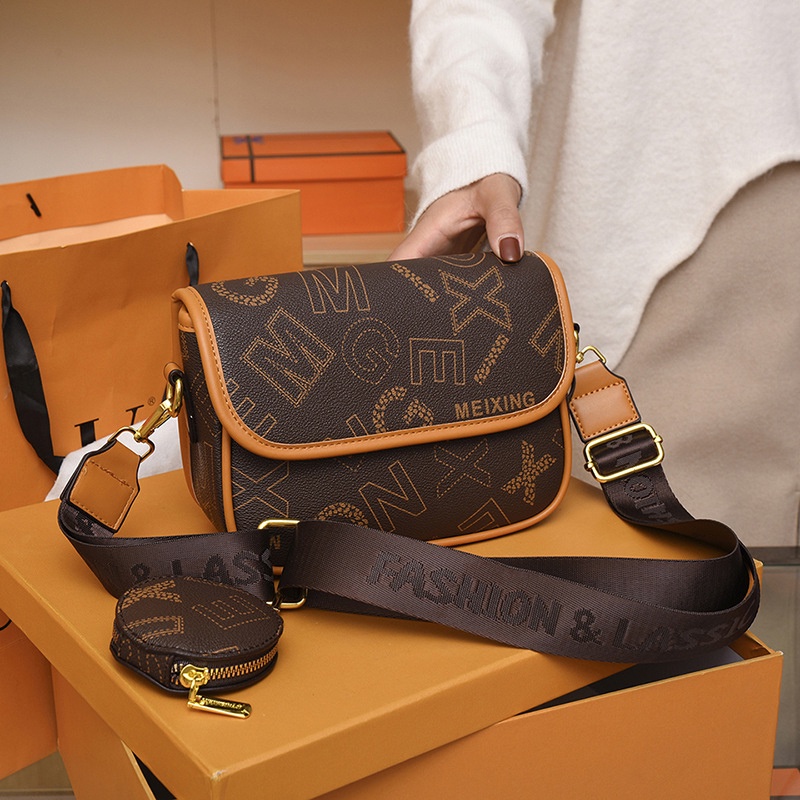 Túi Đeo Vai Hình Vuông Cỡ Nhỏ In Họa Tiết Phong Cách Cổ Điển Thời Trang Cho Nữ