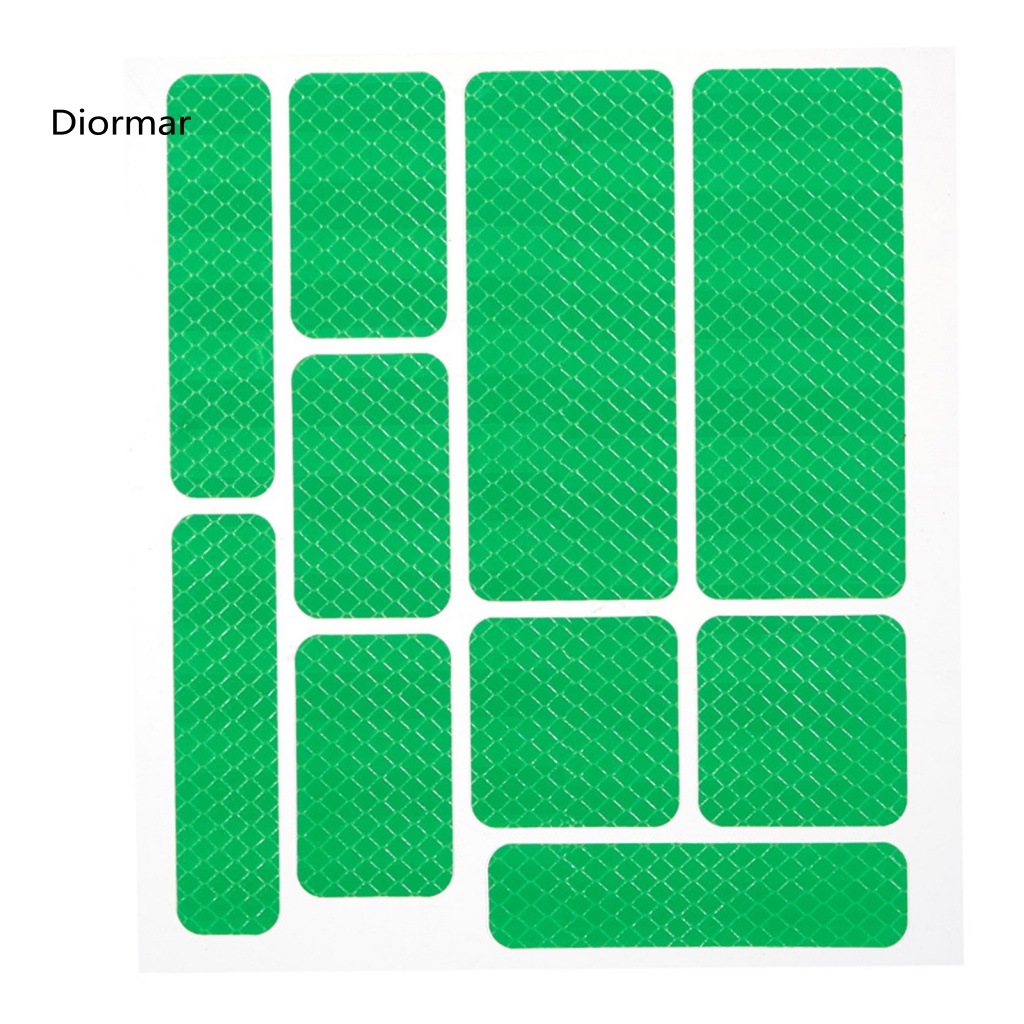Set 10 Miếng Dán Cảnh Báo An Toàn Chống Trầy Phản Quang Cho Xe Đạp