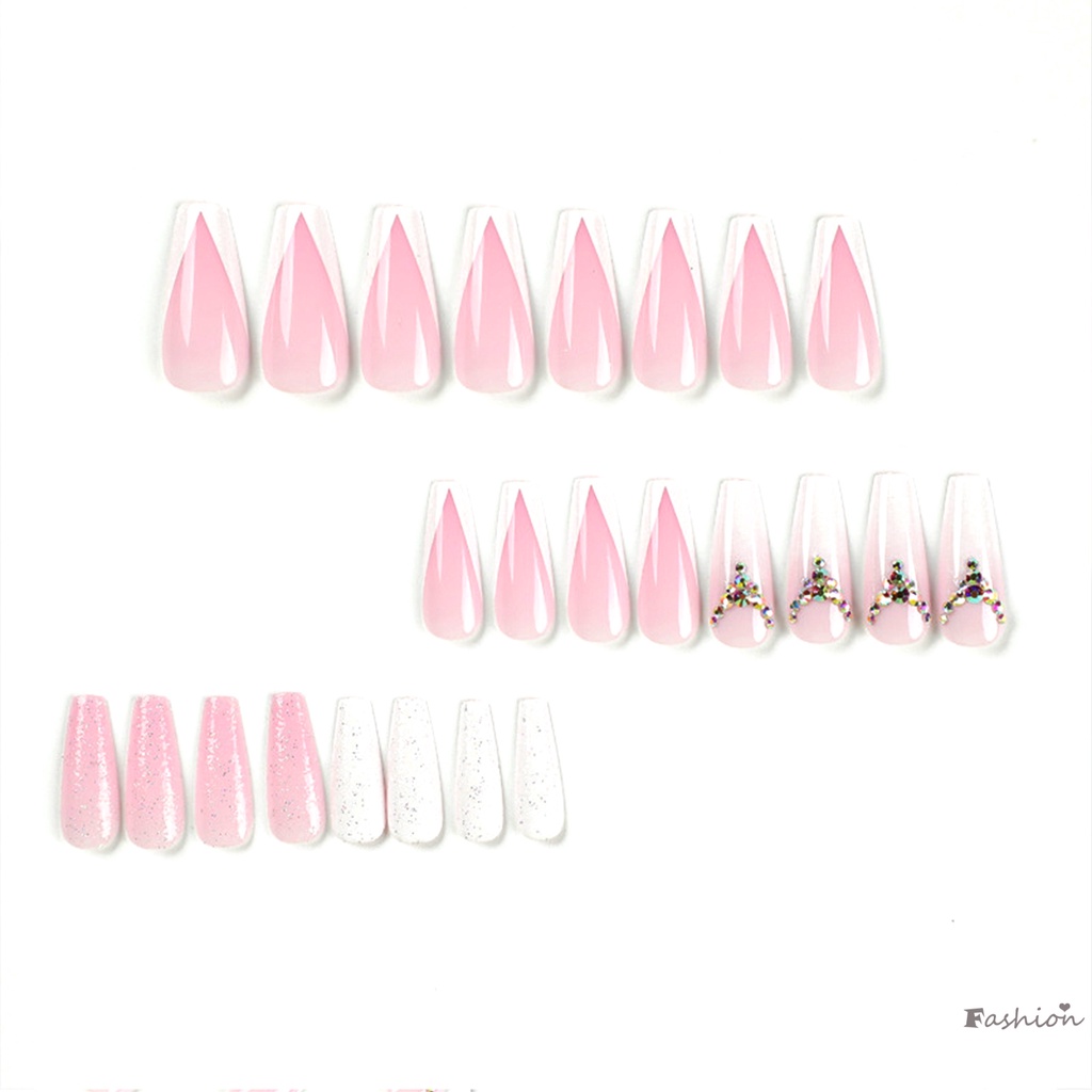 Móng Tay Giả Đính Đá Lấp Lánh Quyến Rũ