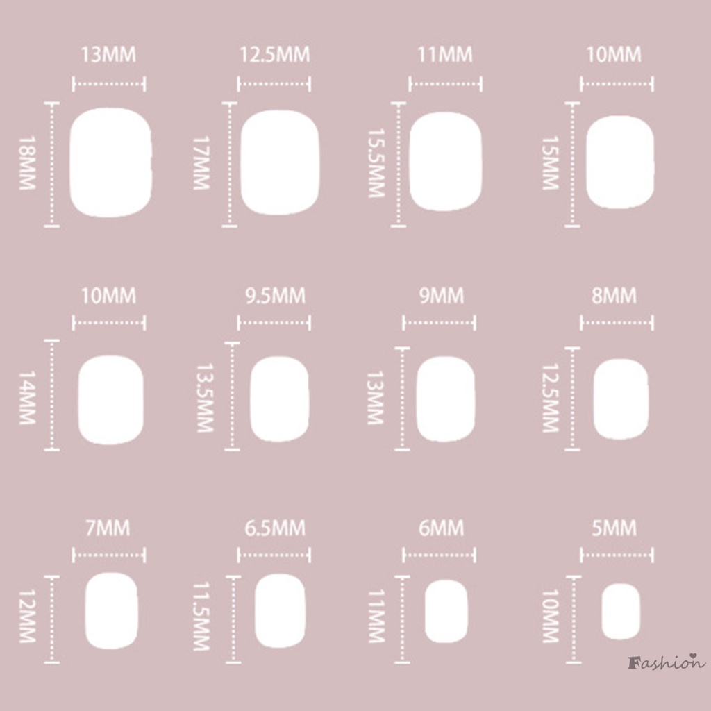 Móng Tay Giả Ngắn Siêu Mỏng Và Thoáng Khí