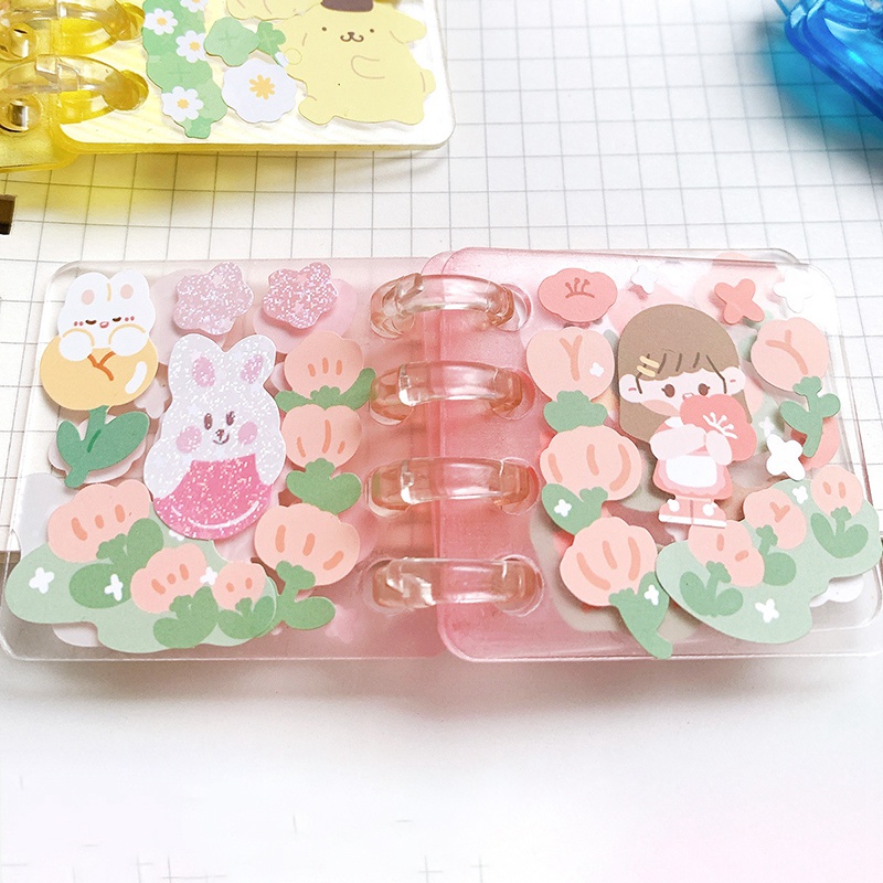 Sticker Dán Trang Trí Sổ Tay Bằng Acrylic Hình Dễ Thương DIY