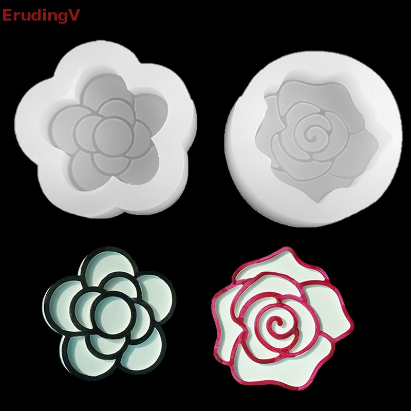 [ErudingV] Khuôn Silicone Làm Mặt Dây Chuyền Trang Trí Hình Giọt Nước Hoa Hồng Diy Sáng Tạo [Mới]