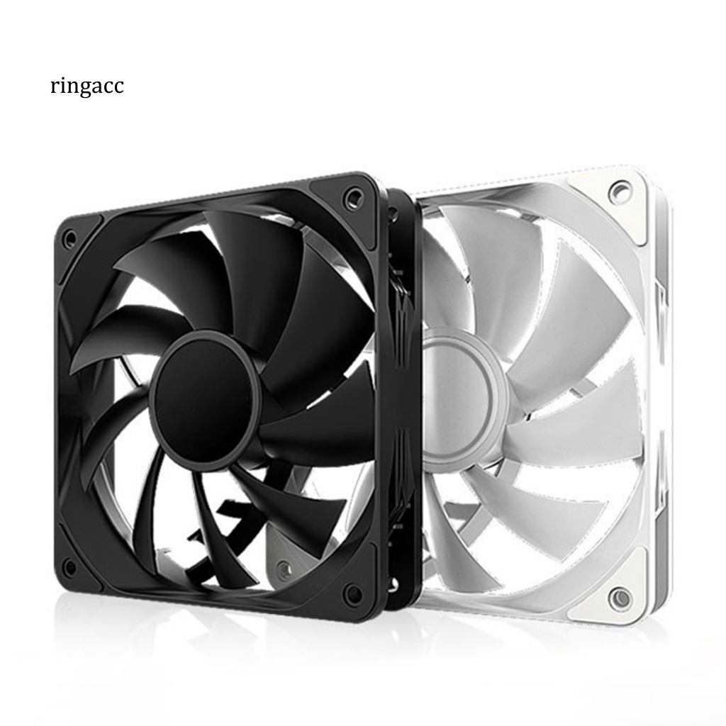 Quạt Tản Nhiệt 12cm PWM 4Pin 1800RPM 9 Cánh Ít Tiếng Ồn Tiện Dụng Cho Máy Tính Văn Phòng