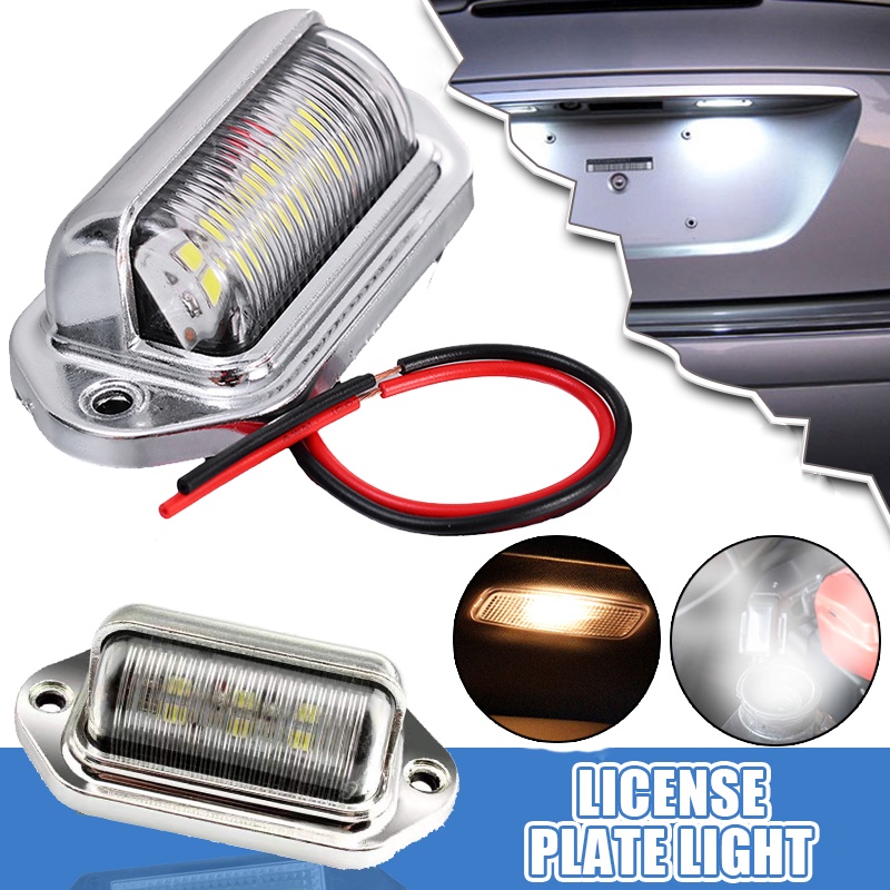 Đèn LED Cảnh Báo Siêu Sáng Chống Thấm Nước Gắn Biển Số Xe Tải SUV