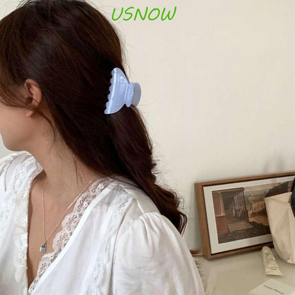 Kẹp Tóc Hình Bán Nguyệt Phong Cách Retro Dễ Thương Cho Nữ|Kẹp Tóc Hình Cá Mập Phong Cách Hàn Quốc