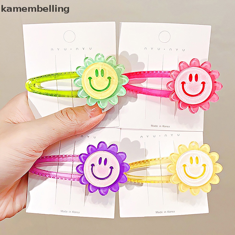 Kẹp Tóc Hoa Trong Suốt Màu Sắc Ngọt Ngào Cho Nữ