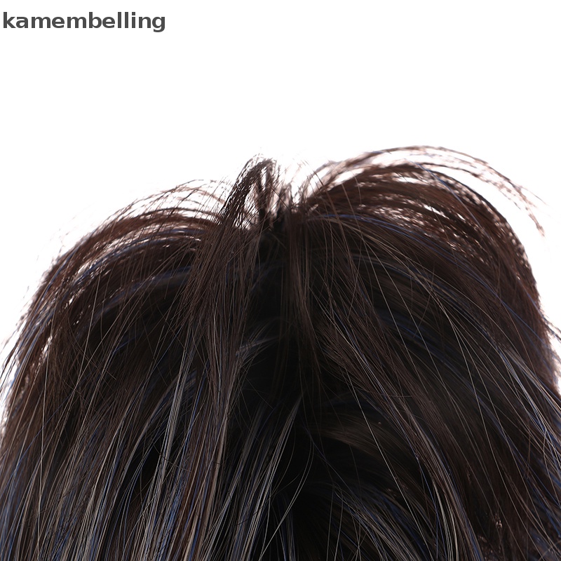 Búi Tóc Giả Xoăn Co Giãn Bằng Sợi Tổng Hợp Màu Xanh Dương Hồng Vàng Chignon EN