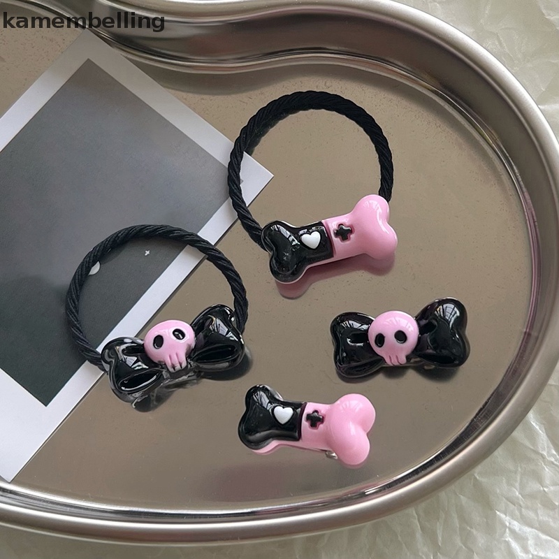 Kẹp Tóc Hình Xương Hoạt Hình Phong Cách Lolita Dễ Thương Cho Nữ