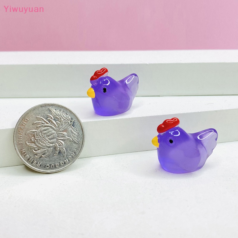 Bộ 5 Tượng Gà Con 3D Phát Sáng Trang Trí