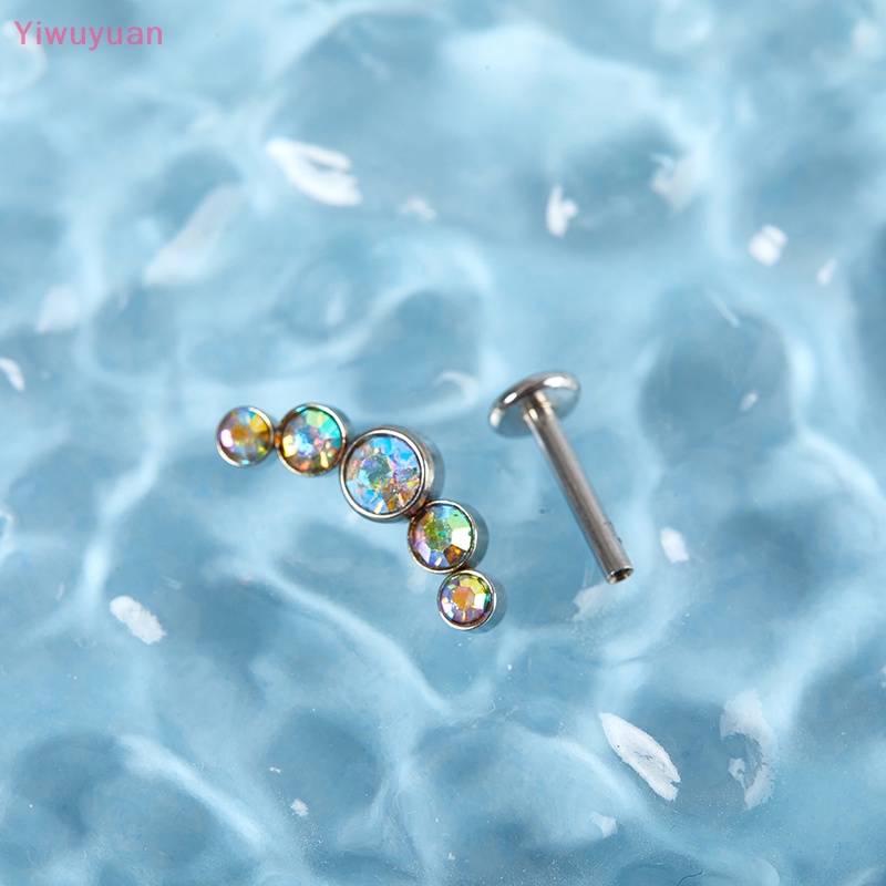 < Yiwuyuan > Trang Sức Môi / Môi / Móng Tay Hình Trụ Bằng Thép Không Gỉ Phong Cách Đơn Giản Dễ Phối Đồ Thời Trang Mới