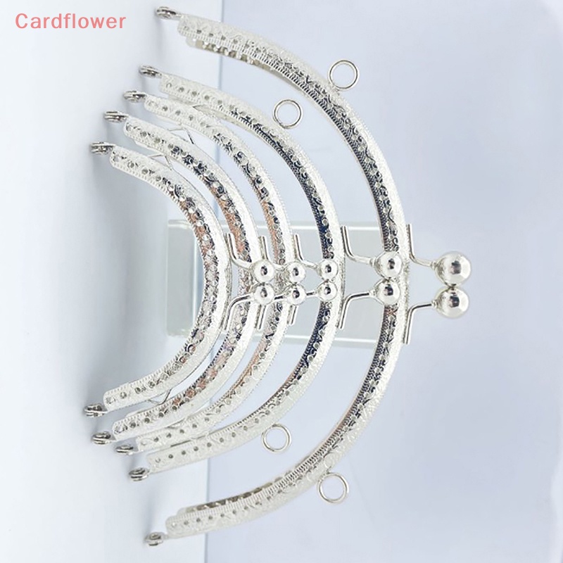 1 Khung Khóa Túi Xách Hình Bán Nguyệt Bằng Bạc Bóng 8.5 / 10.5 / 12.5 / 15.5CM DIY Mới