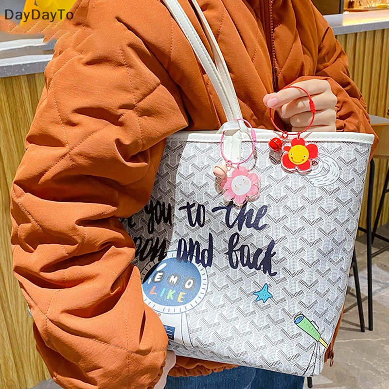 Móc Khóa Hình Hoa Hướng Dương Hoạt Hình Bằng Acrylic Màu Kẹo DIY