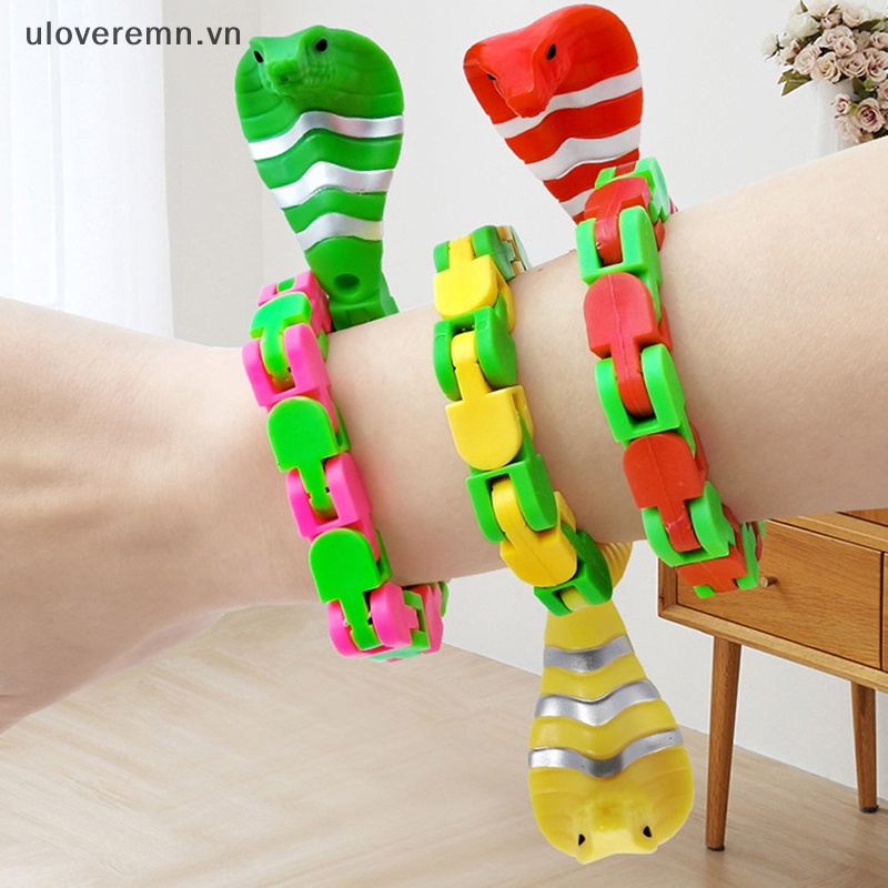 Uloveremn Set 2 Vòng Đeo Tay Dạng Chuỗi Rắn Cảm Biến Giảm Căng Thẳng