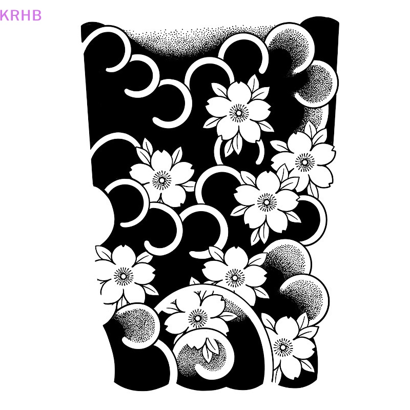 Hình Xăm Tạm Thời KRHB Cỡ Lớn Chống Thấm Nước Trang Trí Nghệ Thuật Cơ Thể Mới