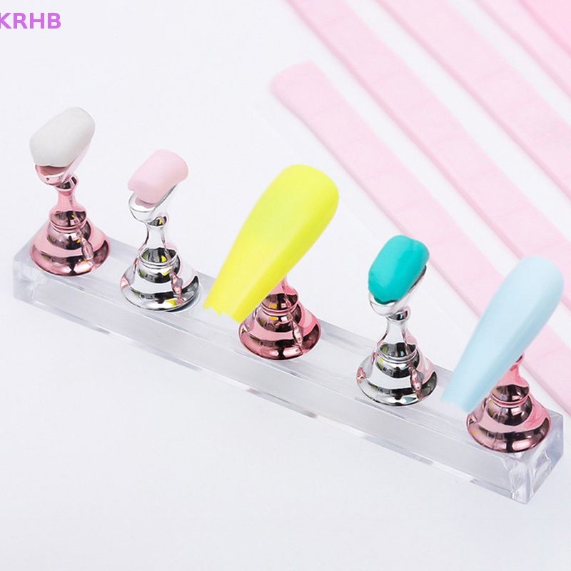 Set 96 Miếng Dán Móng Tay Giả Đất Sét Có Thể Tái Sử Dụng Mới