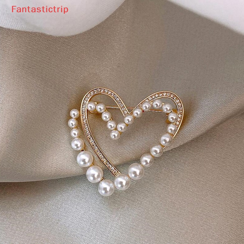 Ghim Cài Áo Hình Trái Tim Đính Đá Nhân Tạo Thời Trang