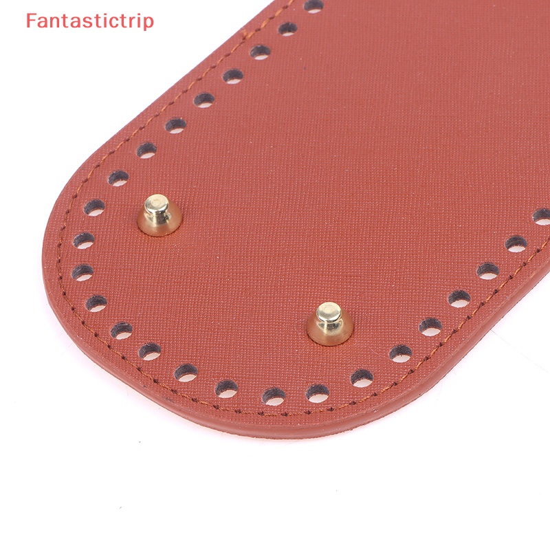 1 Túi Xách Da PU Dệt Kim Đế Dài Handmade DIY Mới